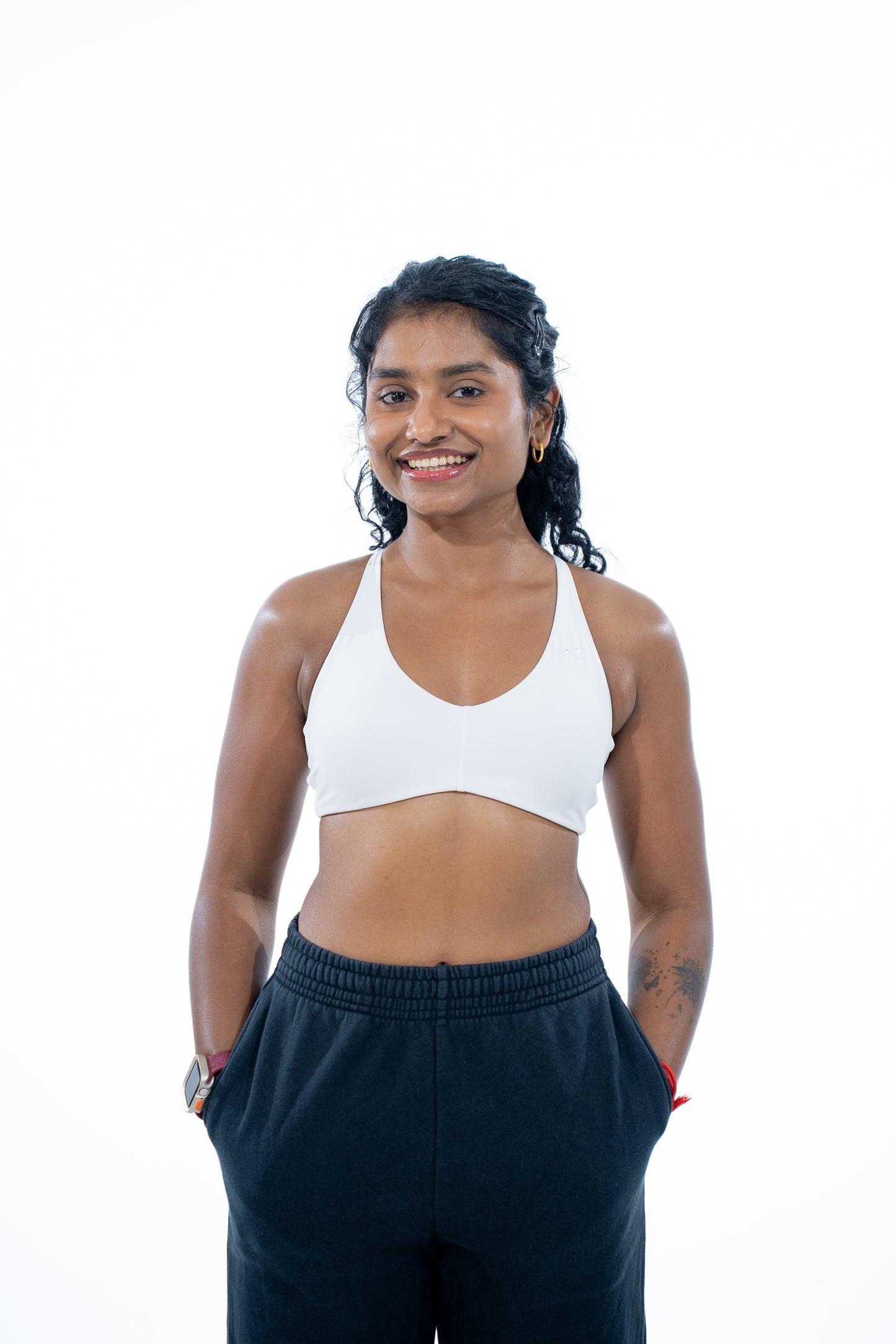 Flow X Sports Bra - White