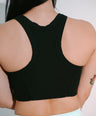 The Halo Ribbed Crop - Overcast