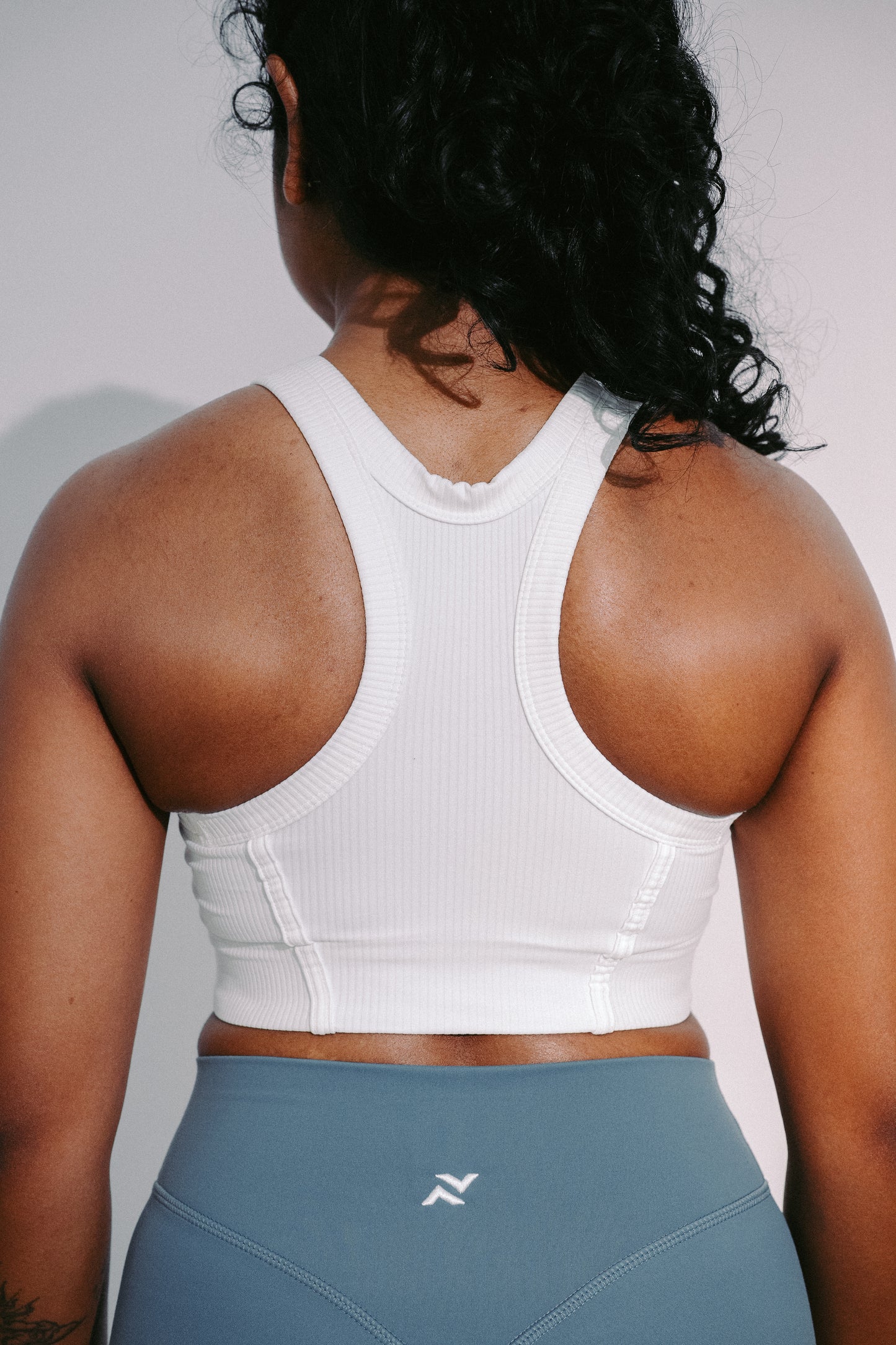 The Halo Ribbed Crop - Heaven