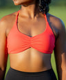 365 Ruched Sports Bra - Candy Red