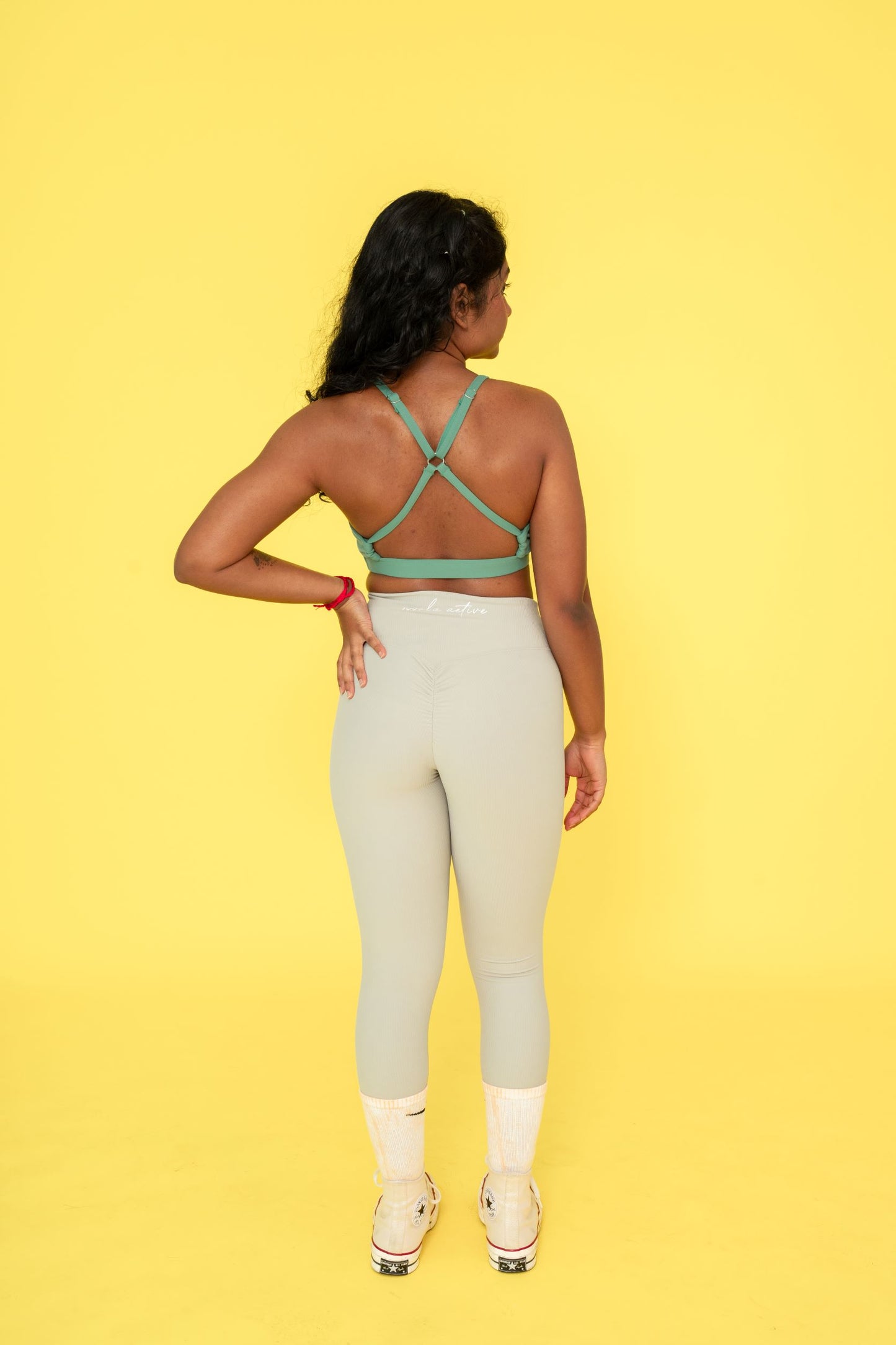 Mellow Scrunch Leggings: Duck Egg